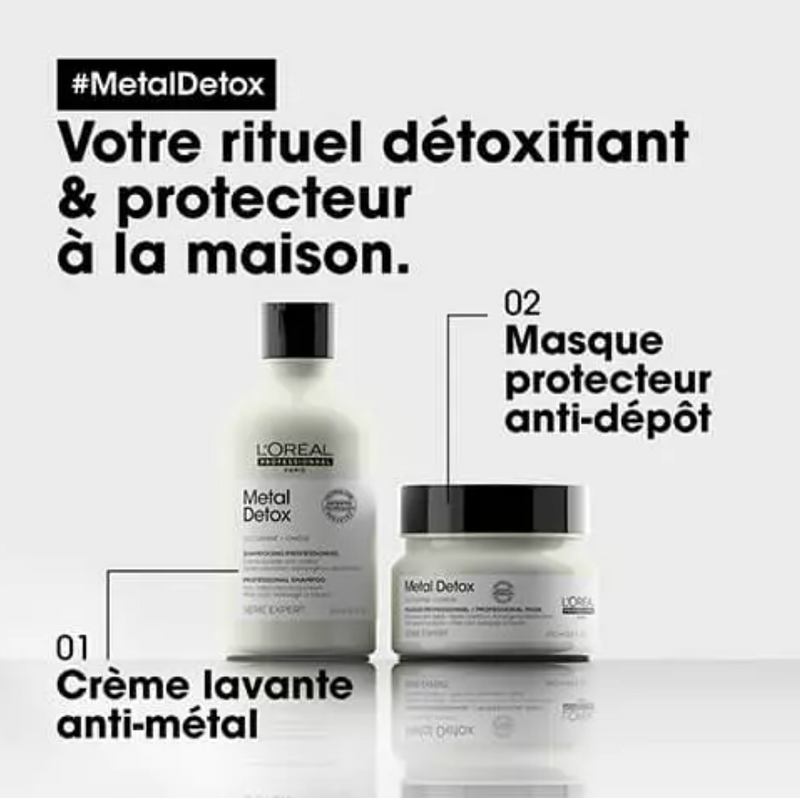 Masque Professionnel L'Oréal Protecteur Anti-Dépôt Métal Détox