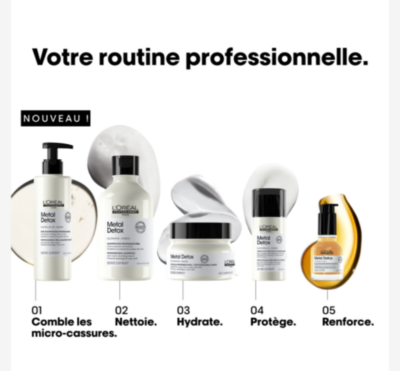 L'oréal - Huile concentrée protectrice 50 ml - Metal Detox